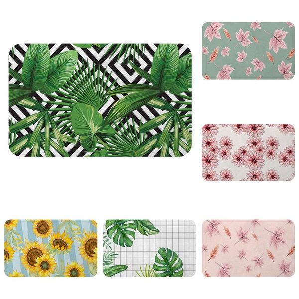 

carpets tropical plant sunflower cool mat bath carpet decorative anti-slip mats room car floor bar rugs door home decor gift