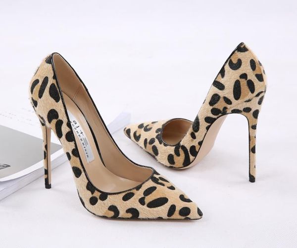 

dress shoes leopard-print suede pumps for spring and fall 2021, Black
