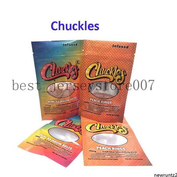 

420 smell proof chuckles infused 50mg peach rings rope gummies exotic 710 edibles package smell proof