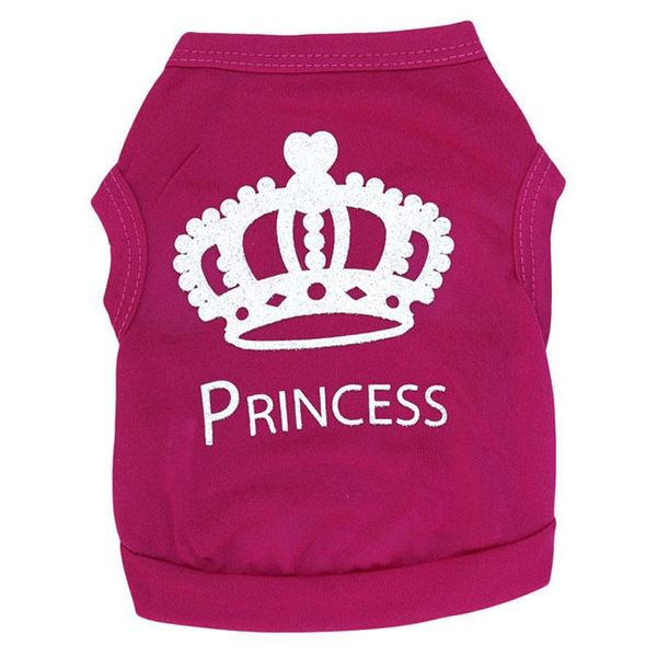 

dog apparel rose pink princess pup cat pet t-shirt vest clothes polo outfit summer dress costume clothing for small dogs xs s m l