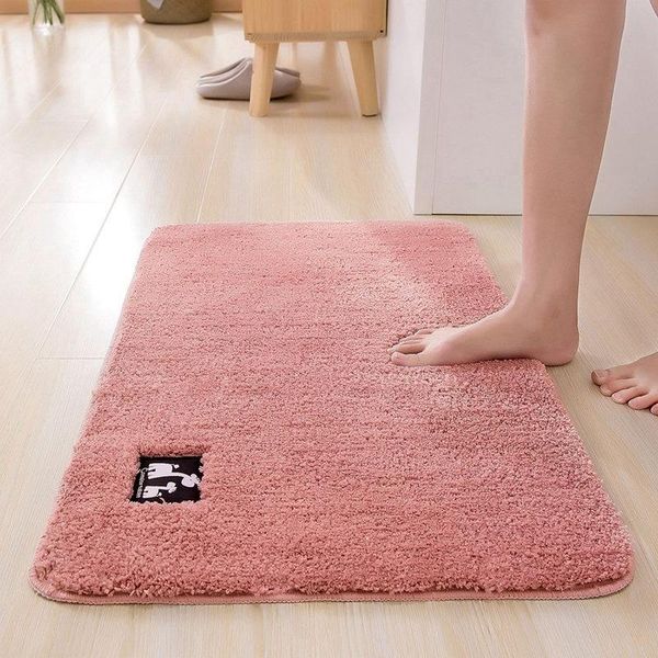 

carpets high-hair bathroom toilet door absorbent floor mat carpet bedroom non-slip foot pad bath rug kitchen