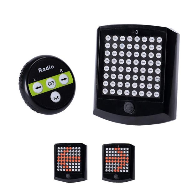 

2021bicycle wireless remote control steering turn signal led safety warning light usb charging bike tail riding accessorie lights