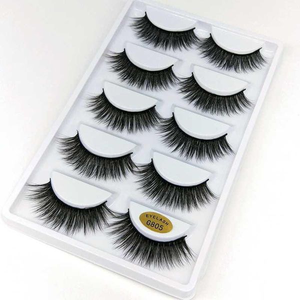 

pairs of real mink eyelashes 3d natural false thick cross soft lashes extended professional beauty1