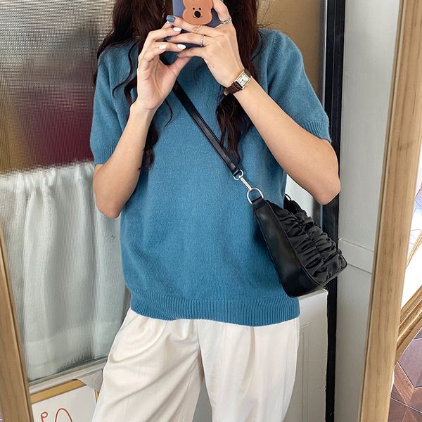 

vintage design women pleated underarm bag soft pu leather female single shoulder bags simple fashion ladies handbags phone pouch