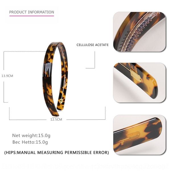 

qcg korean east gate acetic acid classic versatile hawksbill hair band wash face anti slip head button headbands hair ornamentstyle, Silver