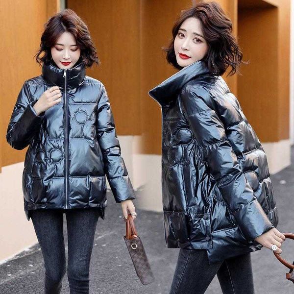 

women's white duck down short, curved tailoring, korean fashion, winter, Black