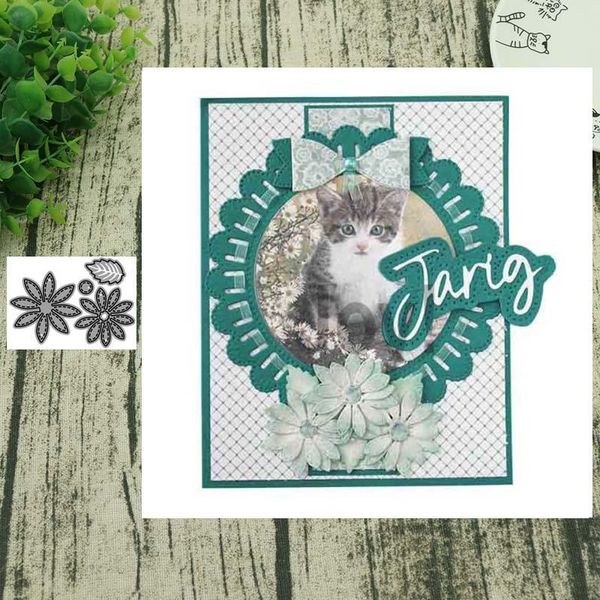

painting supplies daisy flower metal cutting dies for scrapbooking steel craft die cut embossing paper card stencil