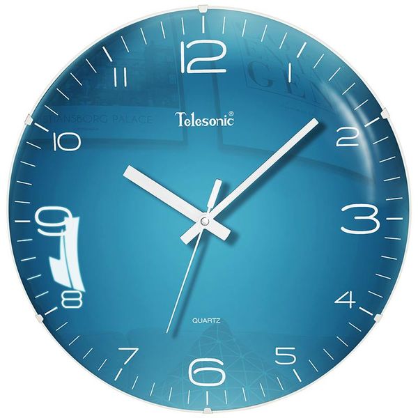 

nordic modern design of wall clock clocks living room decoration watches home decor mute hd glass quartz gift