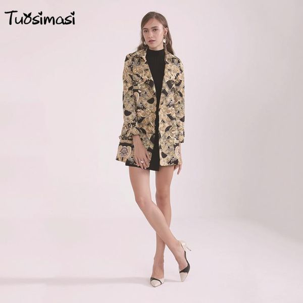 

women's trench coats 2021 women coat long sleeve spring autumn x belt vintage windbreaker (b033), Tan;black