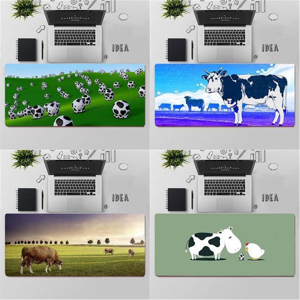 

mouse pads & wrist rests yndfcnb cute cow pattern natural rubber gaming mousepad desk mat large pad keyboards