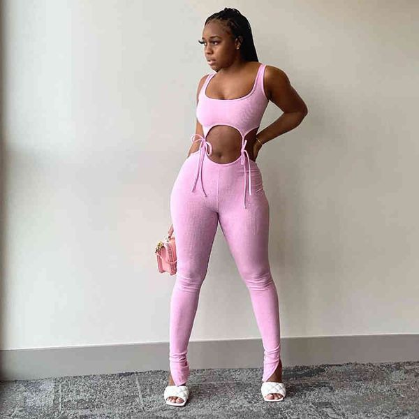 

women's bandage fitness fashion women matching sets sleeveless solid sporty workout two piece outfits ny and pants set, White