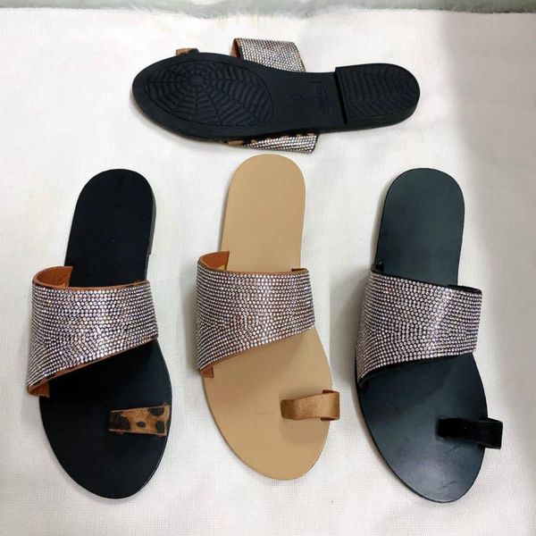 

women slippers 2021 summer outdoor beach flip-flop slides solid fashion gladiator sandals flats casual ladies shoes, Black