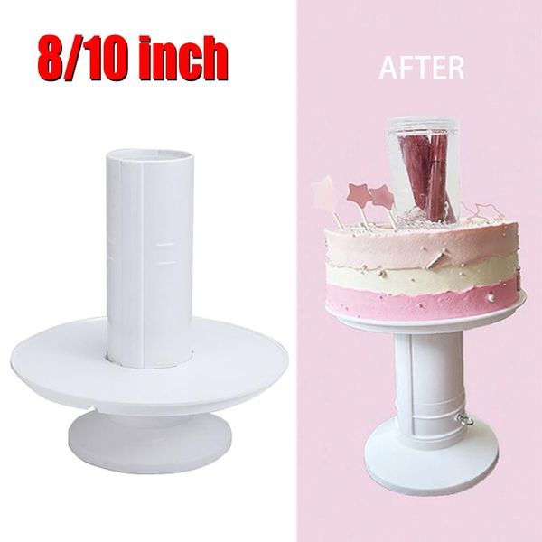

other bakeware 8/10inch creative single layer -up surprise gift box cake stand detachable birthday dessert display tray tool
