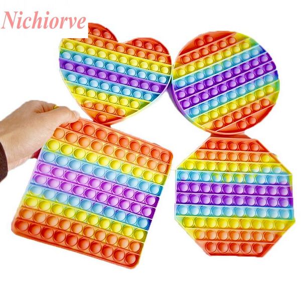 

20cm big size push bubble fidget toys autism needs squishy stress reliever toys kid anti-stress fidget squeeze board c2991