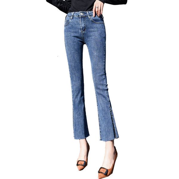 

jeans high-waisted of the women ny woman 2021 spring black summer blue mom femme split enlargement mujer cowboy jeans