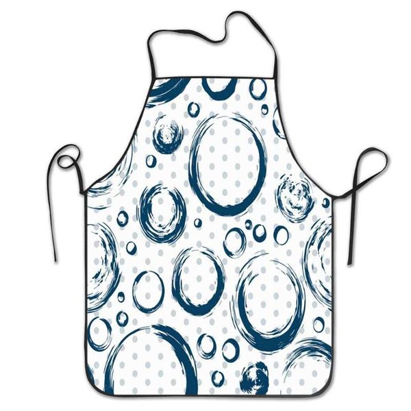 

aprons apron for cooking baking gardening large small circles on white pattern