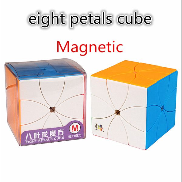 

Yuxin Eight Petals Magnetic 3x3 Magic Cube YuXin Strange Shape Eight Leaf Petals speed Cube Eight Petals Magnetic cubo Magico