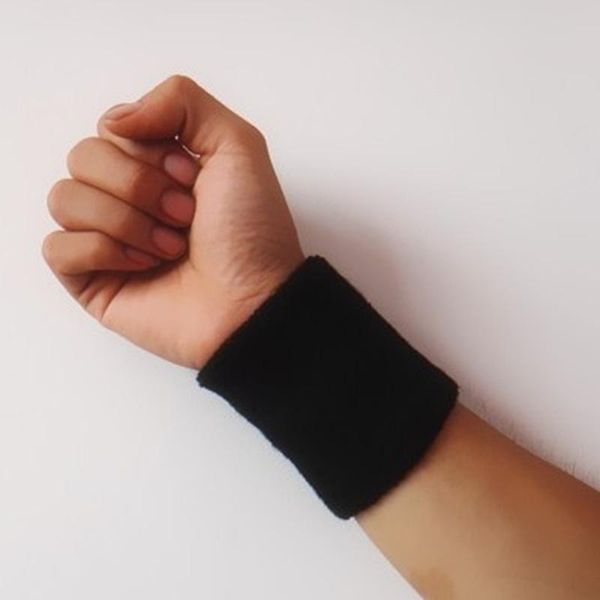 

fashion adjustable sport wristband wrist brace wrap bandage support band gym strap safety sports protector hand bands, Black;red