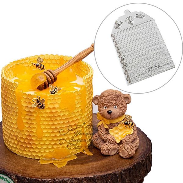 

baking moulds honeycomb silicone mold fondant cake decorating tools chocolate gumpaste