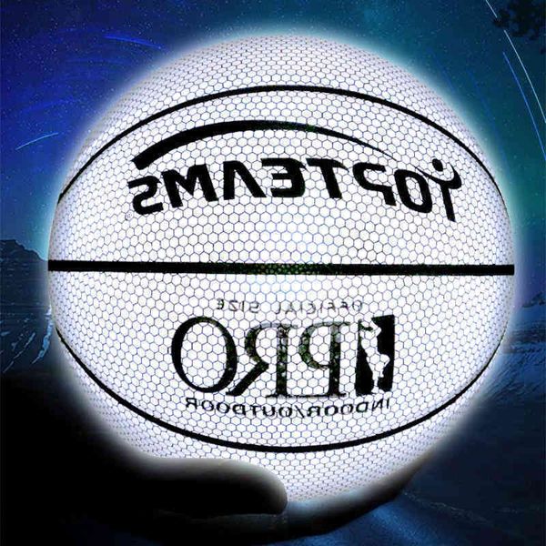 

holographic flash reflective basketball no.7 luminous net red