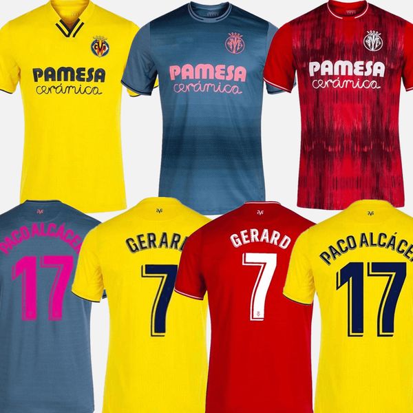 

2021 20222 villarreal s.cazorla soccer jerseys finals champions take geraro chukwueze 21/22 home away parejo paco alacer moi gomez men+kids, Black;yellow