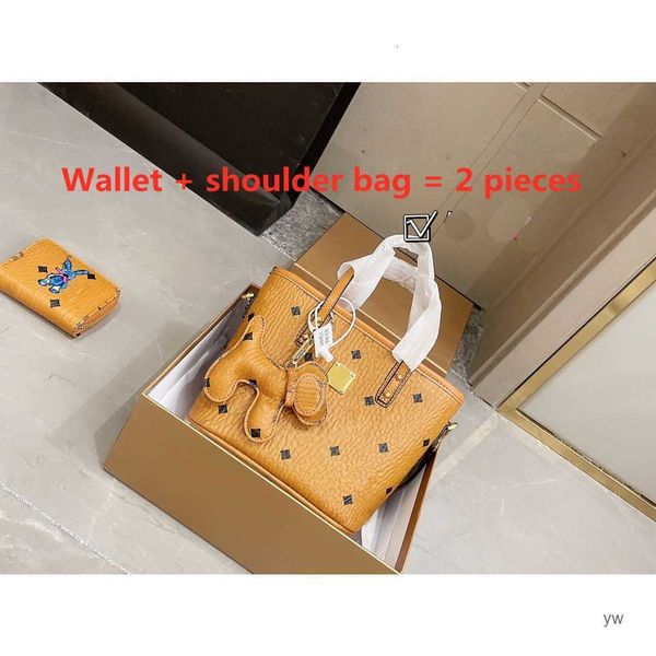 

luxury designer brand women handbag fashion shoulder pu material classic shopping toni series 2 pieces