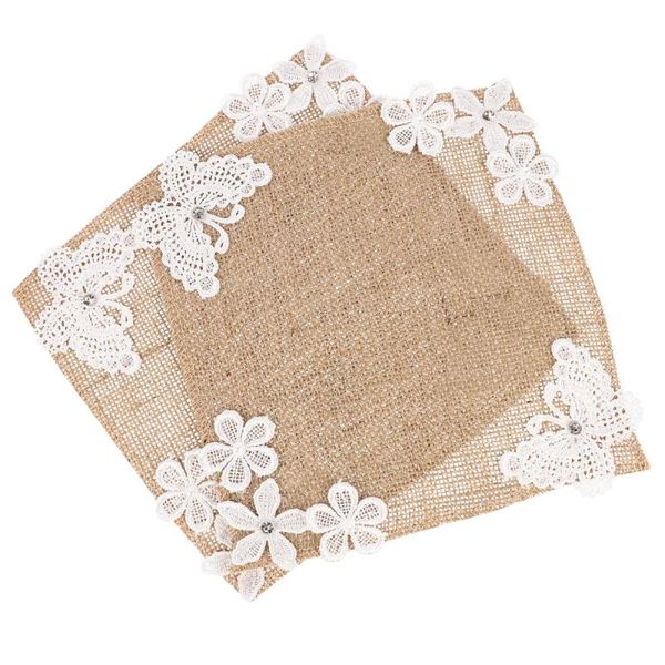 

mats & pads 2pcs linen dining table placemat premium durable