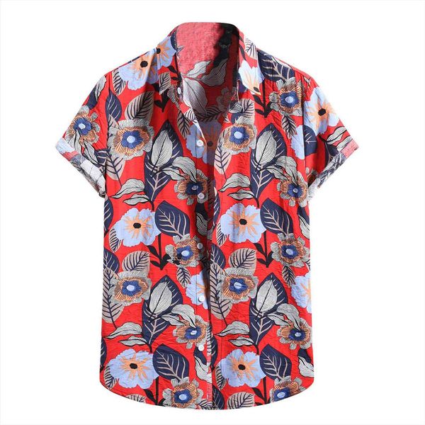 

shirt vintage summer fashion casual mens polo print short sleeve blouse men cotton linen streetwear clothes g30, White;black