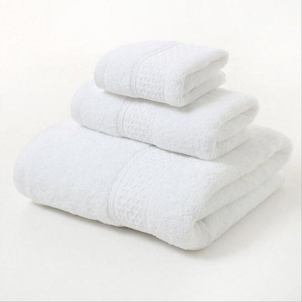 

towel 3pcs/set super absorbent large face/bath towels for men women cotton soft plush bathroom bath robe beach