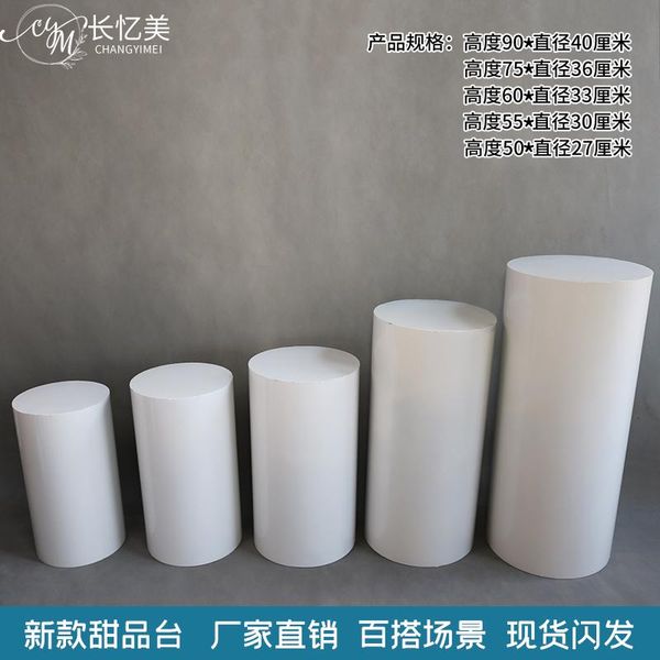 

party decoration round cylinder pedestal display art decor cake rack plinths pillars for diy wedding decorations holiday