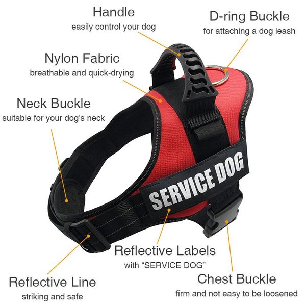 

dog collars & leashes harness k9 reflective adjustable collar vest suitable for small and large dogs running pet supplies