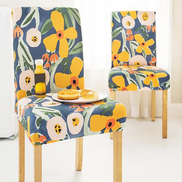 

chair covers 4pcs milk silk cover party dining room machine washable el soft stretchable highly elastic durable household textile