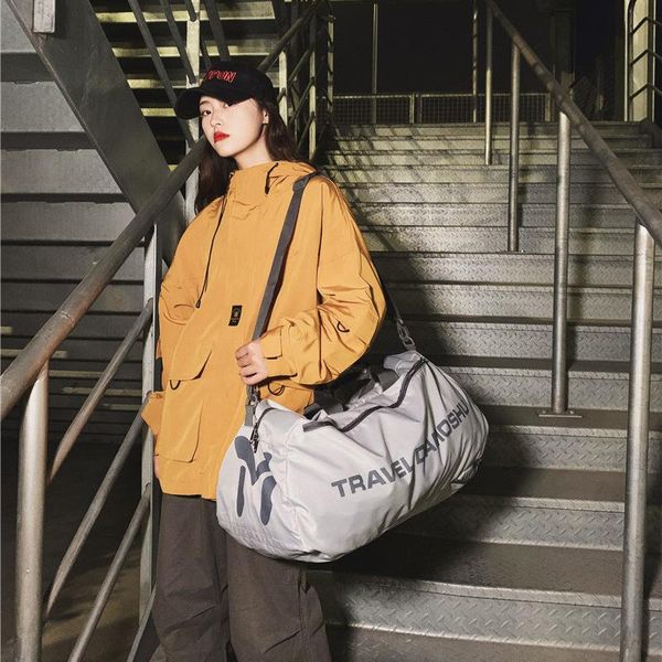 

sports fitness bag single shoulder female travel training yoga big duffel bags