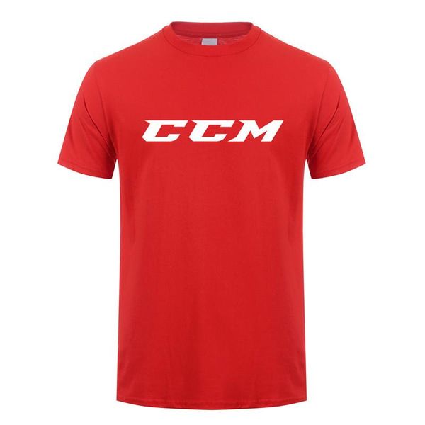 

men's t-shirts ccm t shirt men summer short sleeve cotton logo man funny shirts lh-181, White;black