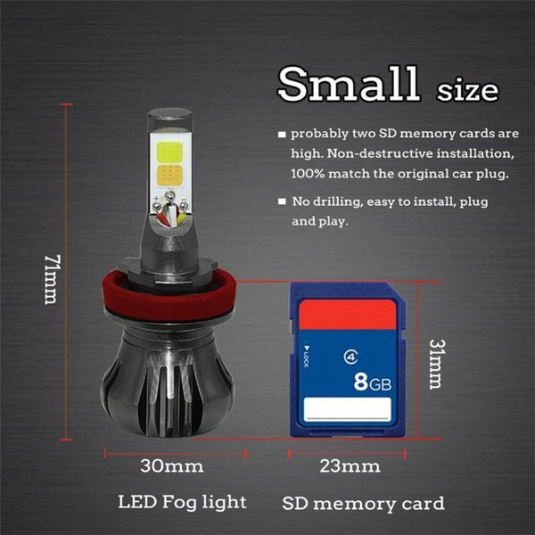 

car headlights two lighting modes white/yellow 2pcs set dc 12v-24v dual color