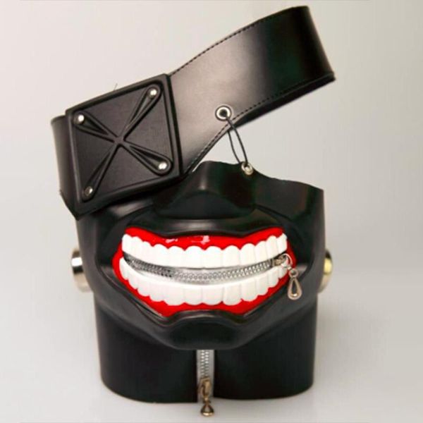 

party masks tokyo ghoul:re ken kaneki solid perfect cosplay costume mask props japanese helloween unisex