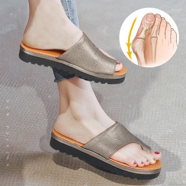 

drop ship summer big toe correction separators shoes comfy platform sandal sandals orthopedic pu foot care tool1