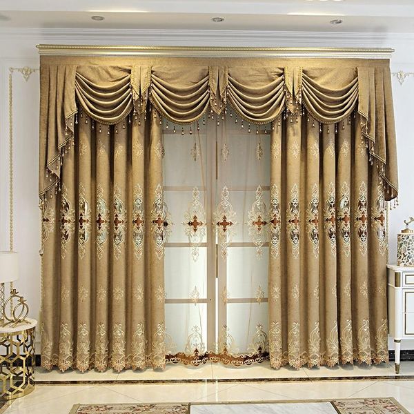 

curtain & drapes european style light luxury high-end elegant classical curtains for living room bedroom gorgeous high shading