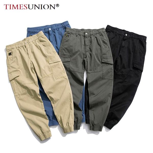 

american vintage trend mens sweatpants small fashion leg work pants mature outdoor casual men men's, Black