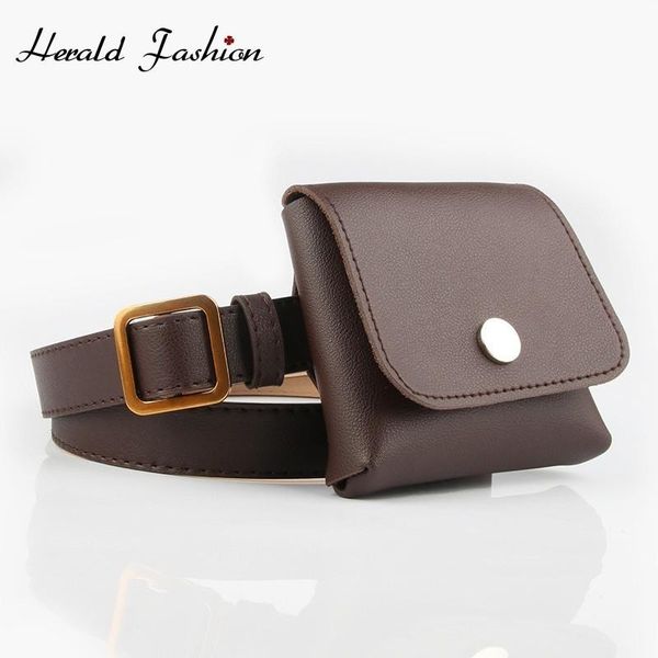 

waist bags herald fashion women bag leather pack femal belt phone pouch sale packs fanny bolosas