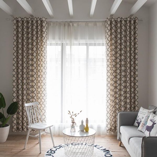 

curtain & drapes lantern print curtains for living room bedroom cotton linen modern luxury windows blackout panel kitchen