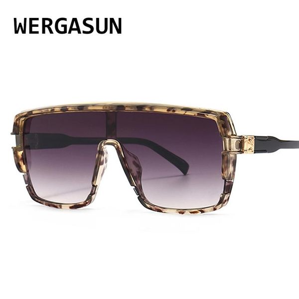 

sunglasses wergasun oversized women vintage brand driving sun glasses flat big frame sunglass retro eyewear uv400, White;black