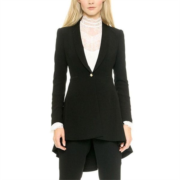 

custom made black women suits formal long jacket ladies casual office wear outfits pants suit b271 women's two piece, White
