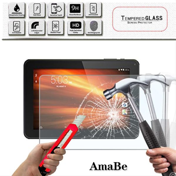 

ultra thin transparent screen protector glass for hipstreet flare 3 9inch/phantom 2 10.1"/pulse 9inch tablet guard film computer protec