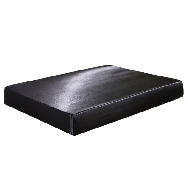 

sheets & sets home textile satin silk bed sheet set solid bedding 1pcs fitted king queen twin full usa uk size