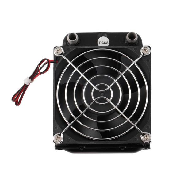 

aluminum 80mm water cooling cooled row heat exchanger radiator + fan for cpu pc eletronic fans & coolings