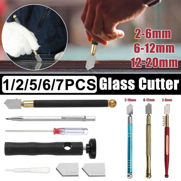 

machining 1/2/5/6/7pcs glass cutter line pen torque rod cutting craft glazing blade