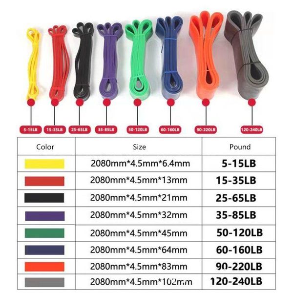

fitness pull up loop band heavy duty resistance set yoga elastic bands k43e