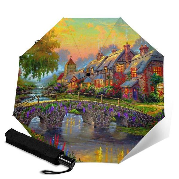 

umbrellas windproof automatic beach umbrella custom picture printing parasol store for girls