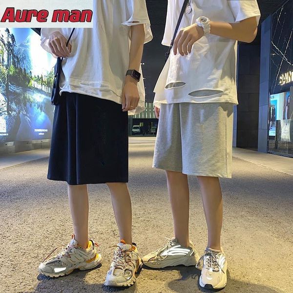 

men's shorts sportsman summer 2021 pants loose fashion cropped mens clothing for men, White;black